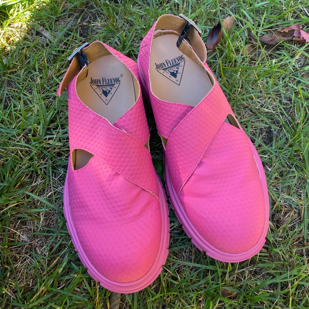 John Fluevog Official Sunday Size 9 Slingback Sandals